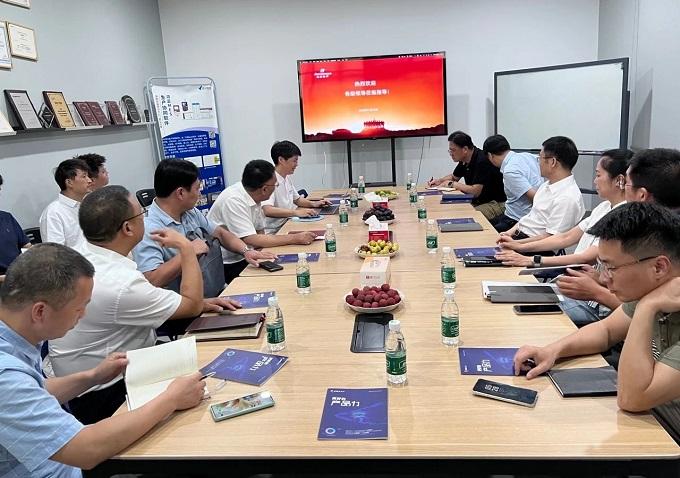 金華市副市長(zhǎng)章旭升一行調(diào)研金華金辰軟件有限公司